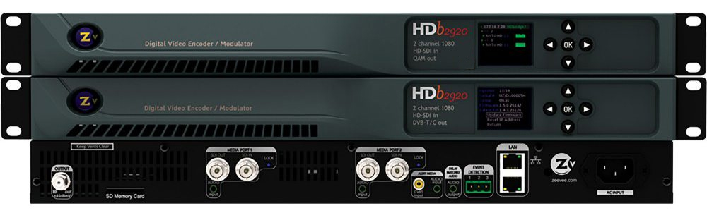 HDBridge 2900 Series | 2 Channel HD-SDI Encoder/Modulator - ZeeVee